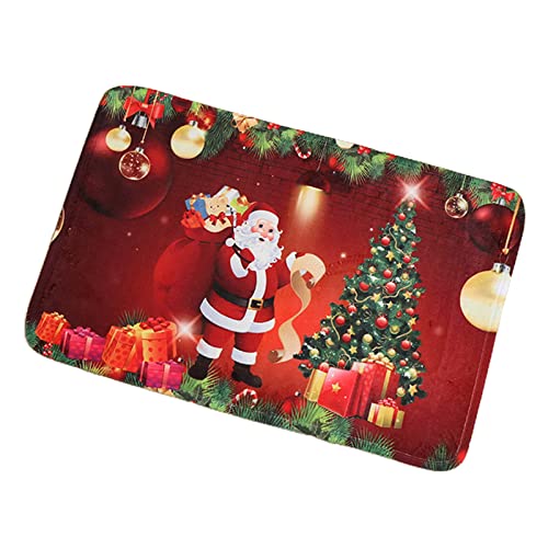 DABAIXIONG 40x60 cm Weihnachtspundteile Flanellbodenmatte Matte Willkommen Eingangstür Matte von DABAIXIONG