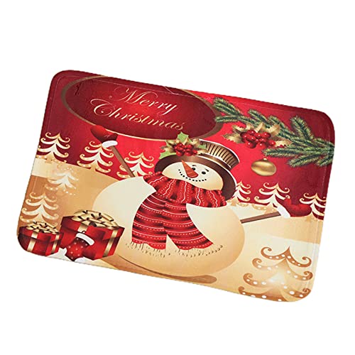 DABAIXIONG 40x60 cm Weihnachtspundteile Flanellbodenmatte Matte Willkommen Eingangstür Matte von DABAIXIONG