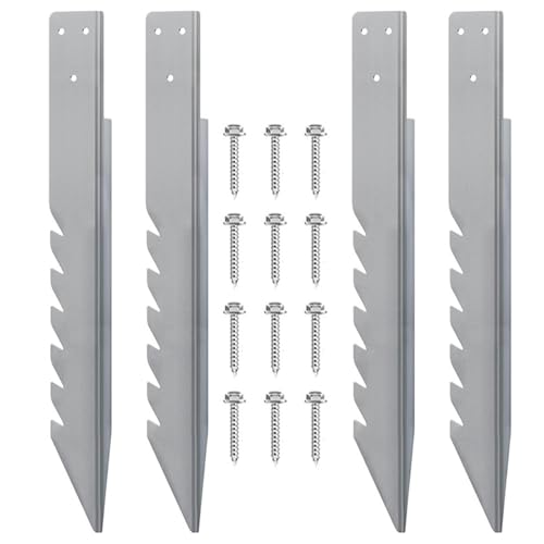 DABAIXIONG 4pcs Zaun Nach Anchors Kits Hochleistungsstahl Zaun Post Reparatur. von DABAIXIONG