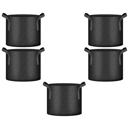 DABAIXIONG 5pcs Stoff Erhöht Gartenbettbezogene Pflanzgefäß Für Pflanze Rechteck Garten Beutel Für Blumengemüse Freien Rechteckig von DABAIXIONG