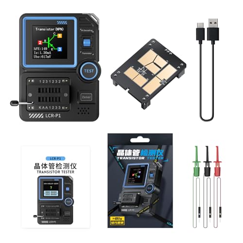 DABAIXIONG ABS LCRP1 Transistor Tester Mit Austauschbaren Testboards Datenkabel 1Button Schnelle Identifikationsfunktionalität von DABAIXIONG