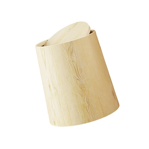 DABAIXIONG Antiquienholzkörner Mülleimer Mit Geruchsflocken Und Leicht Zu Reinigendem Design Müllbehälter Für Büro Wohnzimmer. Nutzen Sie Müllbehälter Für Kleine Raum von DABAIXIONG