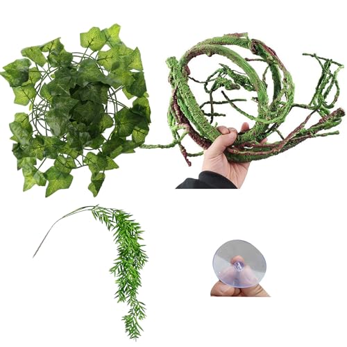 DABAIXIONG Aquarien Reptilien Die Rebe Terrarium Pflanzen Fischtanks Dekorium Für Amphibien Eidechsen Schlangen Bildungsreptilien Dekore DABAIXIONG Aquarien Reptilien Die Rebe Terrarium Pflanzen Fischtanks Dekorium Für Amphibien Eidechsen Schlangen Bildungsreptilien Dekore von DABAIXIONG