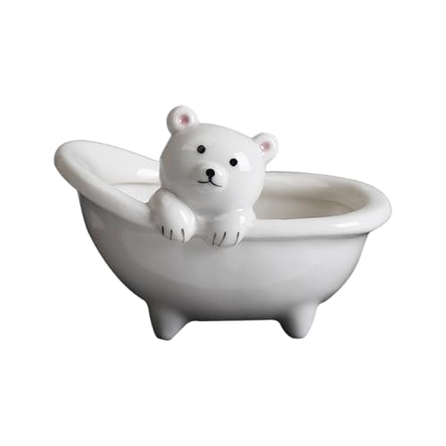 DABAIXIONG Bärenpflanzenbehälter Blumenpot Gartenbehälter Keramik Fleischiger Pflanzerhalter Für Home Office Desk Ornament Wurst DABAIXIONG Bärenpflanzenbehälter Blumenpot Gartenbehälter Keramik Fleischiger Pflanzerhalter Für Home Office Desk Ornament Wurst von DABAIXIONG
