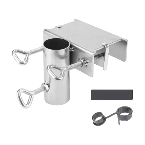 DABAIXIONG Balkon Parasol Ständer Mit Metallklemme Fit Regenschirme Bis Zu 1 5 Zoll Ideal Für Innenhöfe Raumsparende Regenschirme Ohne Bohrung von DABAIXIONG