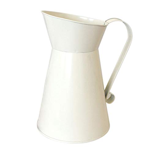 DABAIXIONG Blumentopf Vintage Rustikaler Weißwässermilch Vase Mit Bauernhaus Wohnkultur Gartenbedarf DABAIXIONG Blumentopf Vintage Rustikaler Weißwässermilch Vase Mit Bauernhaus Wohnkultur Gartenbedarf von DABAIXIONG