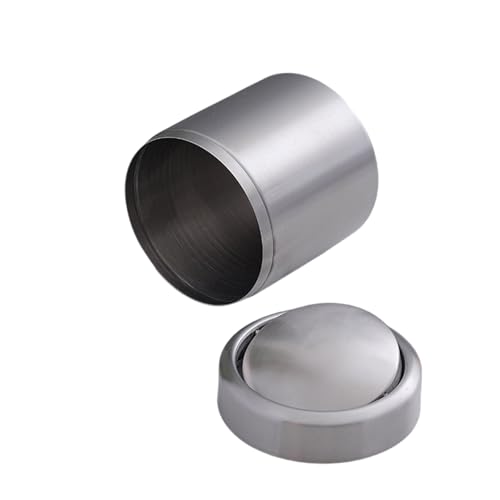 DABAIXIONG Desktop Behälter Edelstahlabfall Mülleimer Tabletop Recycling Mülleimer Metall Arbeitsplatte Mülleimer 1.5L Für Büroauto DABAIXIONG Desktop Behälter Edelstahlabfall Mülleimer Tabletop Recycling Mülleimer Metall Arbeitsplatte Mülleimer 1.5L Für Büroauto von DABAIXIONG