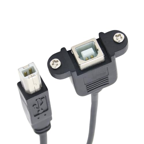 DABAIXIONG Druckerkabel USB2.0 Verlängerungskabel USB2.0 Typ B Zum Eingeben Von Kabel Für Den Drucker Mit Robuster Panelhalterung Und Stecker Und Spielen von DABAIXIONG