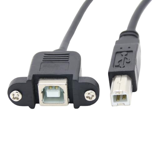 DABAIXIONG Druckerkabel USB2.0 Verlängerungskabel USB2.0 Typ B Zum Eingeben Von Kabel Für Den Drucker Mit Robuster Panelhalterung Und Stecker Und Spielen von DABAIXIONG