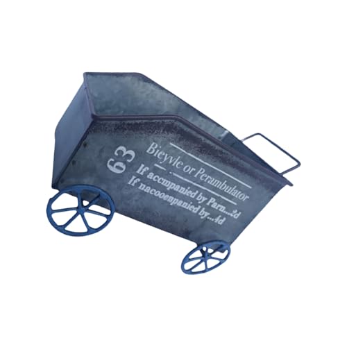 DABAIXIONG Eisen Vintage Pflanzer Blumentöpfe Karren Gartenkernkberte Dekoration Für Hinterhof Terrasse Pflanz von DABAIXIONG