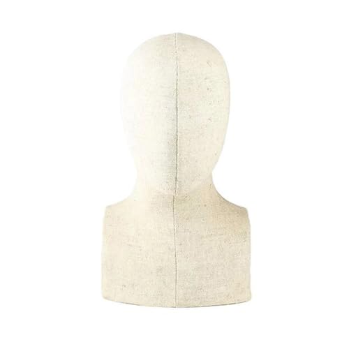 DABAIXIONG Eleganter Und Perücken Ständer Rack Holzkörner Muster Männlicher Schaufensterpuppen Manikin Kopfmodell Für Store Displays von DABAIXIONG