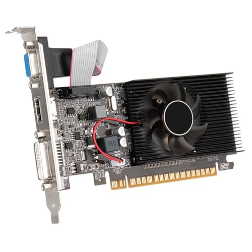 DABAIXIONG GT610 Graphics Card 2GB 64 Bit Spiele Grafikkarte PCIE X16 Professioneller Desktop Computer Für Gaming PC GPU Mit Niedrigem Stromverbrauch von DABAIXIONG