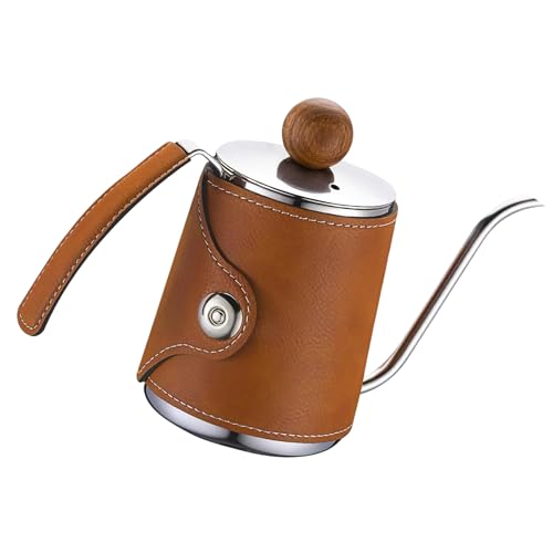 DABAIXIONG Handwerklich Kreativer Kaffeekocher Mit Kunstleder Lederhülle Für Kaffeeliebhaber DABAIXIONG Handwerklich Kreativer Kaffeekocher Mit Kunstleder Lederhülle Für Kaffeeliebhaber von DABAIXIONG
