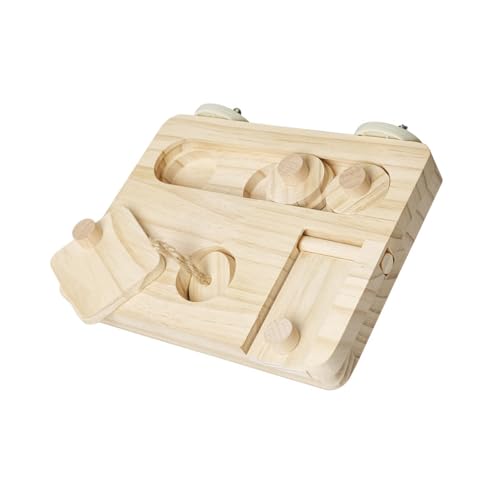 DABAIXIONG Interaktive Vogel Fütterungsstation Mit Beweglichen Puzzlespielzeug Und Lebensmittelfächern Papageien Futterplattform Play Ständer Holzpapageien Mit Abnehmbaren Teilen DABAIXIONG Interaktive Vogel Fütterungsstation Mit Beweglichen Puzzlespielzeug Und Lebensmittelfächern Papageien Futterplattform Play Ständer Holzpapageien Mit Abnehmbaren Teilen von DABAIXIONG