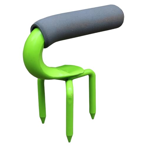 DABAIXIONG Manuelle Bodenkultivierende Klaue Implementieren Mit Spikes Ergonomisch Stoßdämpferung Für Effiziente Gartenbettvorbereitung Garten Bodengrubber Mit Schwammgriff von DABAIXIONG