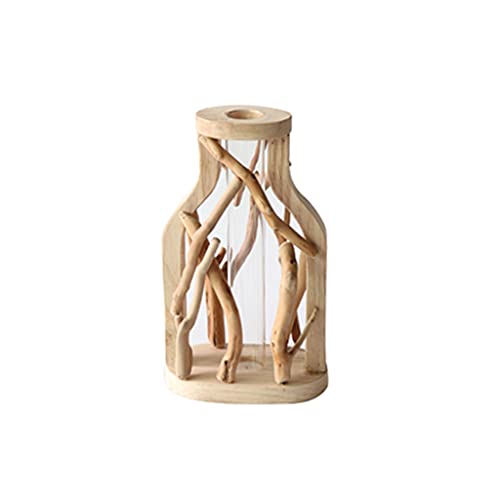 DABAIXIONG Nordic Innenarchitektur Arbeitsplatte Vase Moderne Stil Holz Transparente Vase Geschenke Für Zimmer Nachttisch Hochzeitsfeier DABAIXIONG Nordic Innenarchitektur Arbeitsplatte Vase Moderne Stil Holz Transparente Vase Geschenke Für Zimmer Nachttisch Hochzeitsfeier von DABAIXIONG
