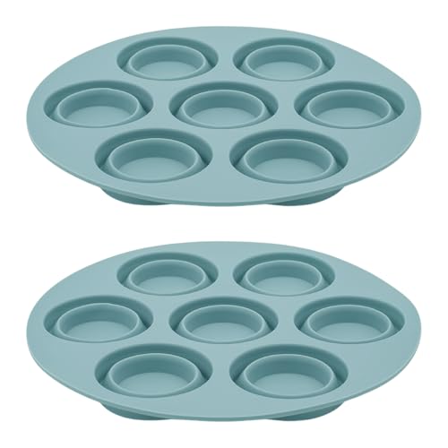 DABAIXIONG Packung Mit 2 Silikonkuchenformen Mit 7 Löchern Benutzerfreundliche Silikonkuchenform Nicht Stick Form Für Backbedürfnisse DABAIXIONG Packung Mit 2 Silikonkuchenformen Mit 7 Löchern Benutzerfreundliche Silikonkuchenform Nicht Stick Form Für Backbedürfnisse von DABAIXIONG