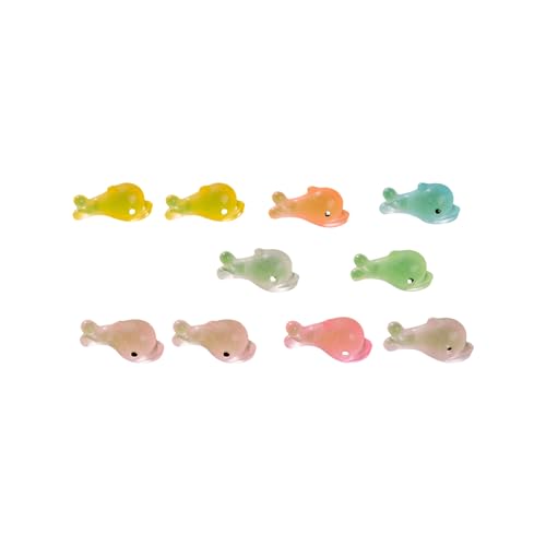 DABAIXIONG Packung Von 10 Farbenfrohen Winzigen Mausfiguren In Harz Für Haarclip Haarbindung Dollhouses Und Garten Verzierungen Farbenfrohe Harztiere Miniaturen von DABAIXIONG