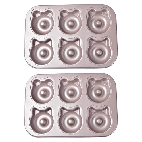 DABAIXIONG Packung Von 2 Multifirtional Cake Backformen Tierkuchen Pfannen Backpfannen Kohlenstoffstahl Textur Geeignet Für Die Küche Geeignet von DABAIXIONG