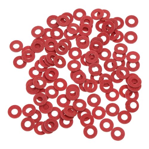 DABAIXIONG Rotstahlpapier Faser Flat Waschmaschine Faser Motherboard Isolierwäsche Spacer Red Pack Von 100 von DABAIXIONG