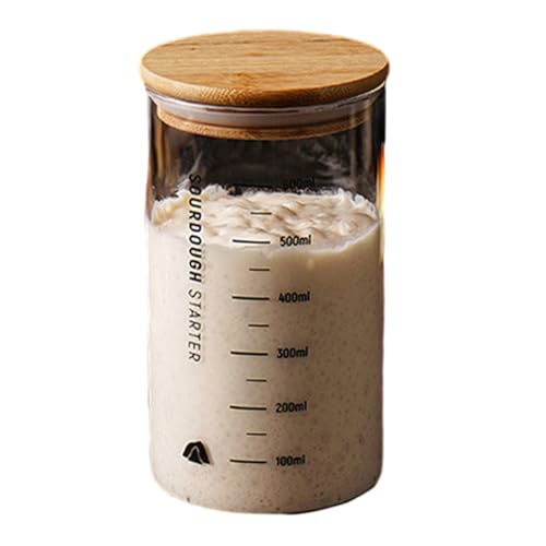 DABAIXIONG Sauerteigstarter Behälter Klares Glas Mit Breiten Mund Und Deckel Praxis Fermentation Jar Sauerteig Backvorgänge DABAIXIONG Sauerteigstarter Behälter Klares Glas Mit Breiten Mund Und Deckel Praxis Fermentation Jar Sauerteig Backvorgänge von DABAIXIONG