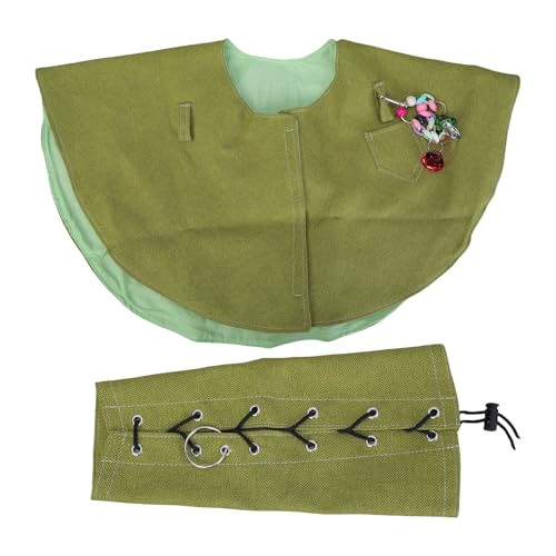 DABAIXIONG Schutzpapageien Schulter Cape Arm Guard Set Für Vogelbegeisterte Mit Zwei Reifen Für Spielzeughänge Und Papageien Training Vogel Interaktionsschal von DABAIXIONG