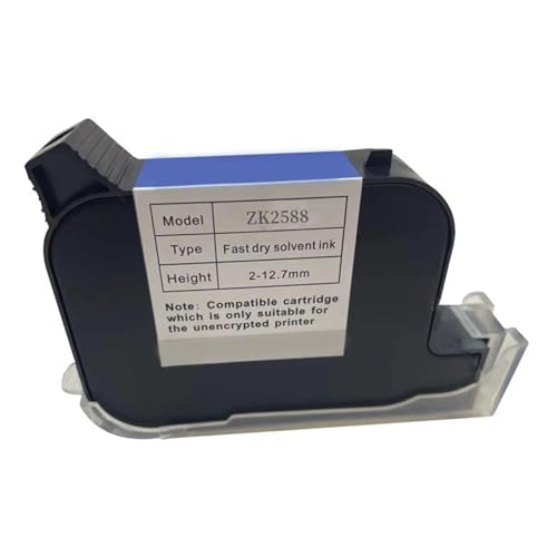 DABAIXIONG Schwarze Tintenpatrone Schnelltrocknung Funktioniert Mit ZK2588 12 7 Mm Hand Inkjets Drucker Für Kein Verschlüsseltes von DABAIXIONG
