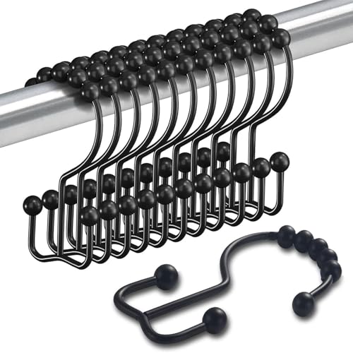 DABAIXIONG Set Von 10 Resistenten Duschvorhang Haken Metallringe Doppelgleitrollen Für Badezimmervorhänge Hängen Haken DABAIXIONG Set Von 10 Resistenten Duschvorhang Haken Metallringe Doppelgleitrollen Für Badezimmervorhänge Hängen Haken von DABAIXIONG