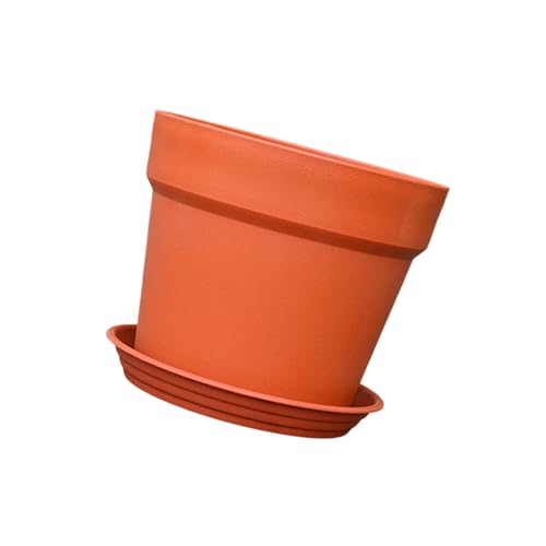 DABAIXIONG Stylish Faux Terrakotta Pflanzer Mit Entwässerungslöchern Moderne Häuser Dekoration Für Innengrüner Anordnung Entwässerungloch Pflanzentöpfe Für Anfänger von DABAIXIONG