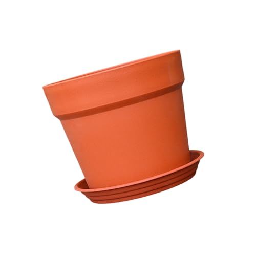 DABAIXIONG Stylish Faux Terrakotta Pflanzer Mit Entwässerungslöchern Moderne Häuser Dekoration Für Innengrüner Anordnung Entwässerungloch Pflanzentöpfe Für Anfänger von DABAIXIONG