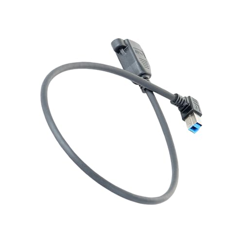 DABAIXIONG USB B Rechtwinkelrückenverlängerung 0 5 M Kabeladapter Unterstützt USB 2.0 Kompatible Geräte von DABAIXIONG