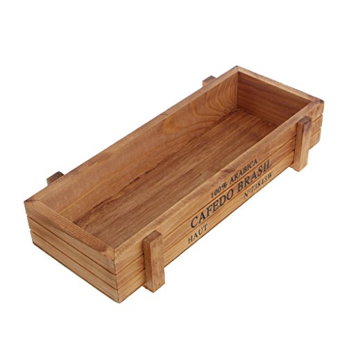 DABAIXIONG Vintage Sukkulente Blumenkolpe Pflanze Anbau Behälter Holzpflanzen Behälter Box Rechteckige Töpfe Pflanzer Hängen Tablett von DABAIXIONG