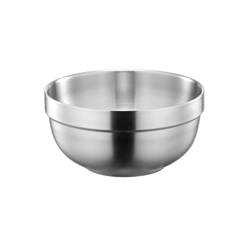 Edelstahl Suppe Schüssel Doppelschicht Snacks Schüssel Lagergerichte Für Kleine Mahlzeiten Metall Kittenwares Home Dinnerwares von DABAIXIONG