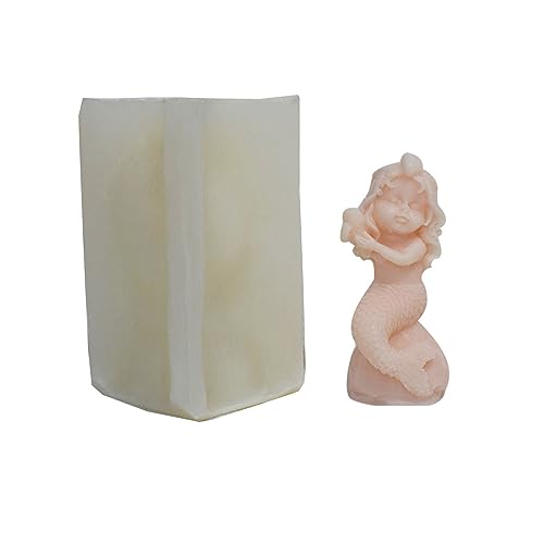 Einzigartige Meerjungfrau Silikonform Kerze Gips Formen Schöne Ozean Thema 3D Meerjungfrau Duft Kerze Silikonform von DABAIXIONG
