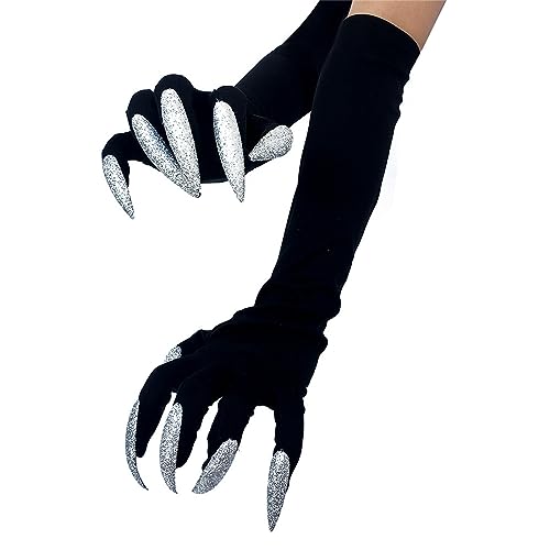 Erschreckende Vampirklauenhandschuhe Lustige Cosplay Party Wolf Nägel Hexen Fingernägel Klauenhandschuhe Verkleiden Sich von DABAIXIONG
