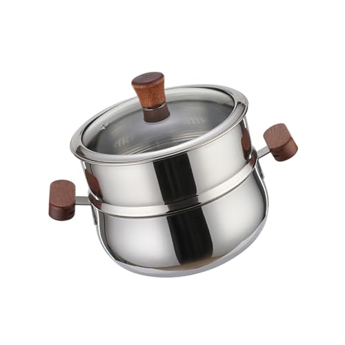 Essentielle Dampfer Töpfe Set Edelstahl Dampfertöpfe Für Gesunde Küche Und Induktion Mit Glasdeckel Gesetzt von DABAIXIONG