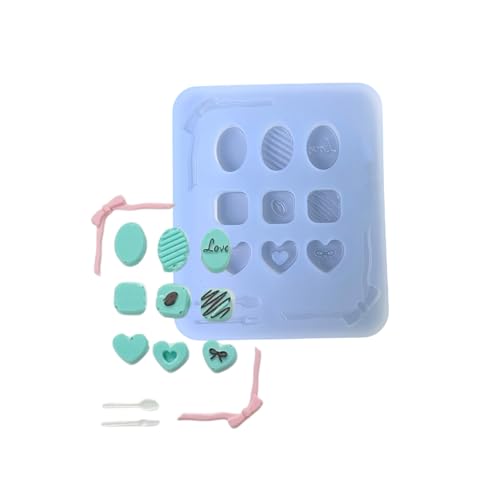 Flexible Silikonformen Süßigkeitenzubehör Geformte Epoxidharzform Ornament Pendellform Praxis Schmuck Herstellung Werkzeug von DABAIXIONG