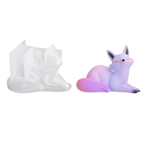 Füchse Harzform Süßes Tierisches Silikonform Epoxidharzgusswerkzeug 3D Gipsummenten Perfekt Für Tisch Wohndekorationen Füchse Harzform Süßes Tierisches Silikonform Epoxidharzgusswerkzeug 3D Gipsummenten Perfekt Für Tisch Wohndekorationen von DABAIXIONG