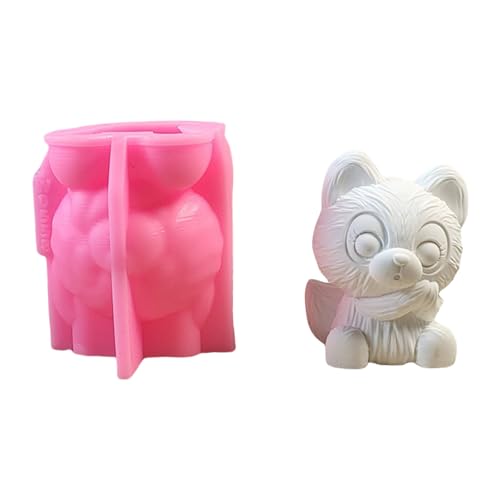 Füchse Kerzenformen Epoxidharz Kerze Herstellen Silikonguss Ornament Plasters von DABAIXIONG