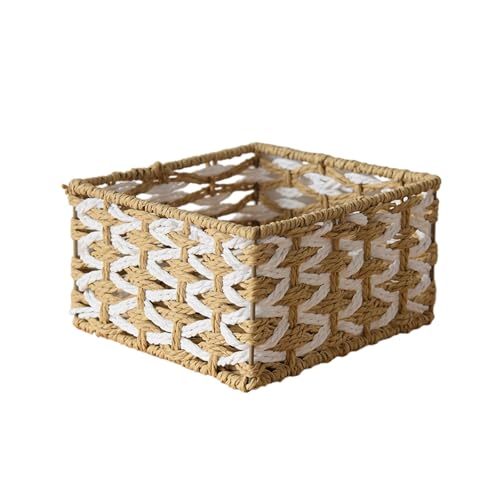 Gewebter Speicherkorb Desk Organizer Box Dekorative Behälter Für Kosmetik Schmuck Schlafzimmer Kommode Arbeitsplatte Gewebter Speicherkorb Desk Organizer Box Dekorative Behälter Für Kosmetik Schmuck Schlafzimmer Kommode Arbeitsplatte von DABAIXIONG