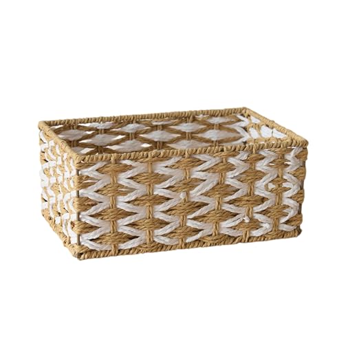 Gewebter Speicherkorb Desk Organizer Box Dekorative Behälter Für Kosmetik Schmuck Schlafzimmer Kommode Arbeitsplatte Gewebter Speicherkorb Desk Organizer Box Dekorative Behälter Für Kosmetik Schmuck Schlafzimmer Kommode Arbeitsplatte von DABAIXIONG