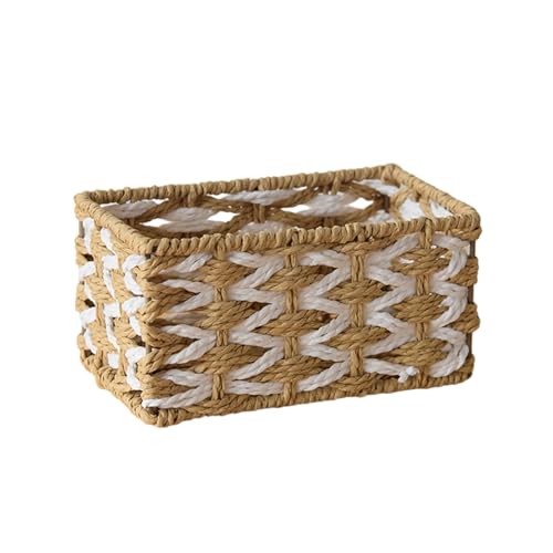 Gewebter Speicherkorb Desk Organizer Box Dekorative Behälter Für Kosmetik Schmuck Schlafzimmer Kommode Arbeitsplatte Gewebter Speicherkorb Desk Organizer Box Dekorative Behälter Für Kosmetik Schmuck Schlafzimmer Kommode Arbeitsplatte von DABAIXIONG