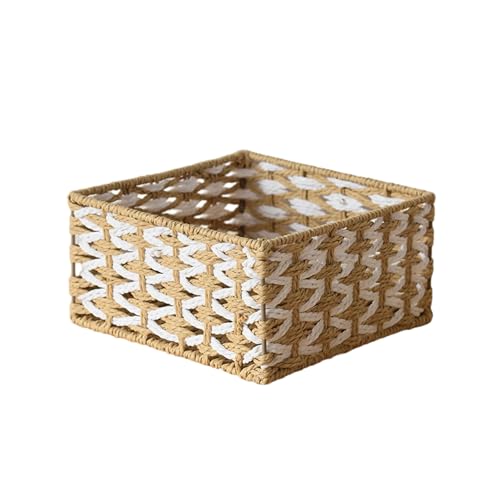 Gewebter Speicherkorb Desk Organizer Box Dekorative Behälter Für Kosmetik Schmuck Schlafzimmer Kommode Arbeitsplatte Gewebter Speicherkorb Desk Organizer Box Dekorative Behälter Für Kosmetik Schmuck Schlafzimmer Kommode Arbeitsplatte von DABAIXIONG