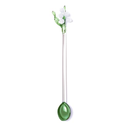 Glasstab Rührende Löffel Glocken Orchideen Rühre Stange Kaffee Tees Mischlöffel Getränke Getränksrührer Spoon Restaurant von DABAIXIONG