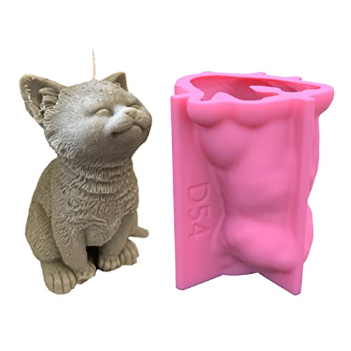 Groß Für Katzendekor Kerze Silikonform Epoxidharz Ornamente Machen von DABAIXIONG
