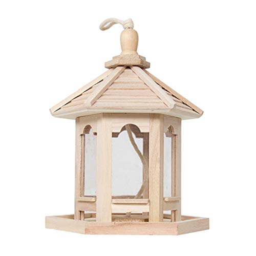 Große Kapazität 1000 Ml Hanging Wild Vogel Futtermittelspender Lebensmittelbehälter Feeder Vogelhaus Garten Outdoor Haken Für Outdoor Vogelfutterhäuscheln von DABAIXIONG