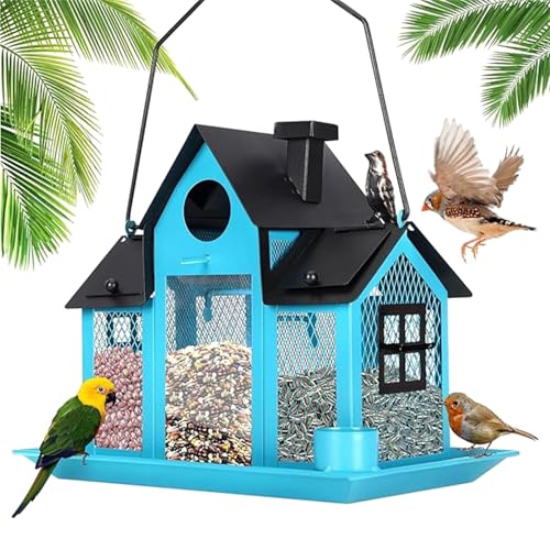 DABAIXIONG Großkapazität Outdoor Vogelhäuschen Mit Doppelter Suet Käfig Solar Power Wild Bird Feeder Zur Gewinnung Verschiedener Vögel Dekorativ DABAIXIONG Großkapazität Outdoor Vogelhäuschen Mit Doppelter Suet Käfig Solar Power Wild Bird Feeder Zur Gewinnung Verschiedener Vögel Dekorativ von DABAIXIONG