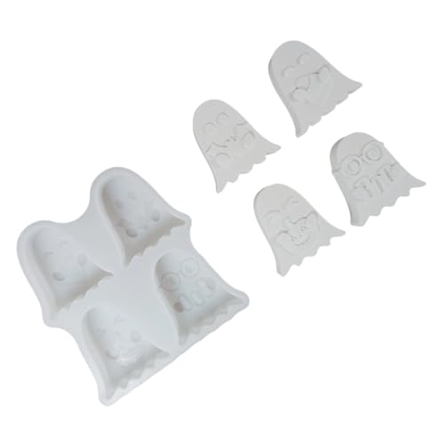 DABAIXIONG Halloween Themen Silikonform Geistere Silikonkerzenformen Für Epoxidharz Kerzenseife Schokoladenurlaubsendekoration Halloween Craft Formen von DABAIXIONG