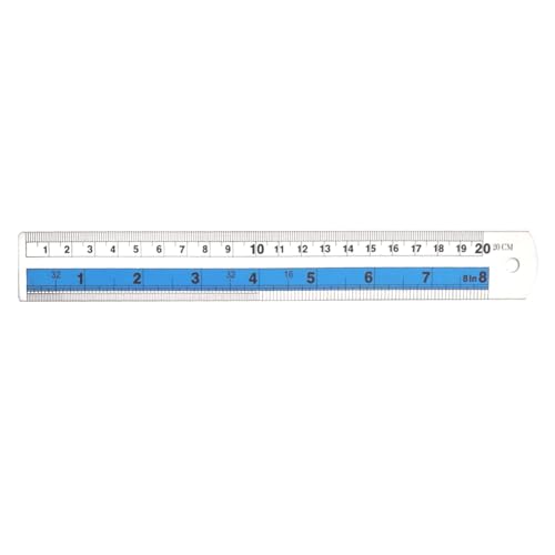 Haltbarkeit Metall Lineal Gerade Kanten Einfache Lesenmessungen Für Schulbüro Erstellen Easy Reading Metal Lineal Set Set von DABAIXIONG