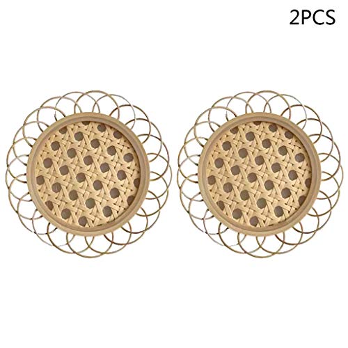 Handgewebte Runde Natürliche Rattan Handgefertigte Isolierung SaPhemat Blumenform Tisch Polster Tasse Matte Schüssel Pad Küche Dekoration Zubehör von DABAIXIONG